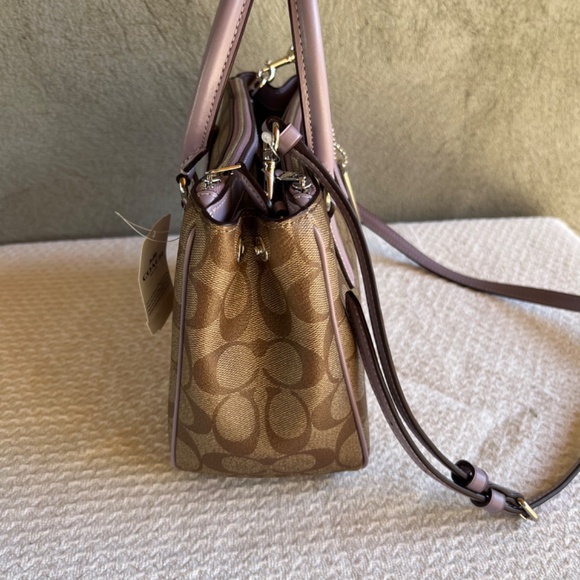 Coach Mini Surrey Carryall In Signature Canvas NEW - Picture 5 of 12